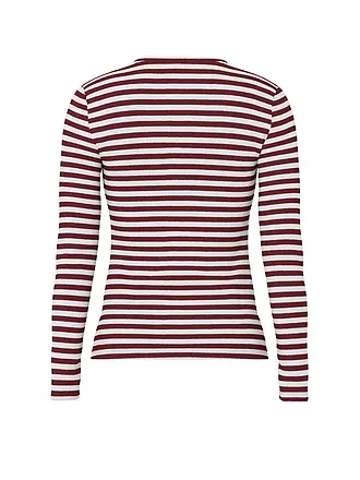 PIECES | T-shirt à manches longues PCRUKA | dunkelrot